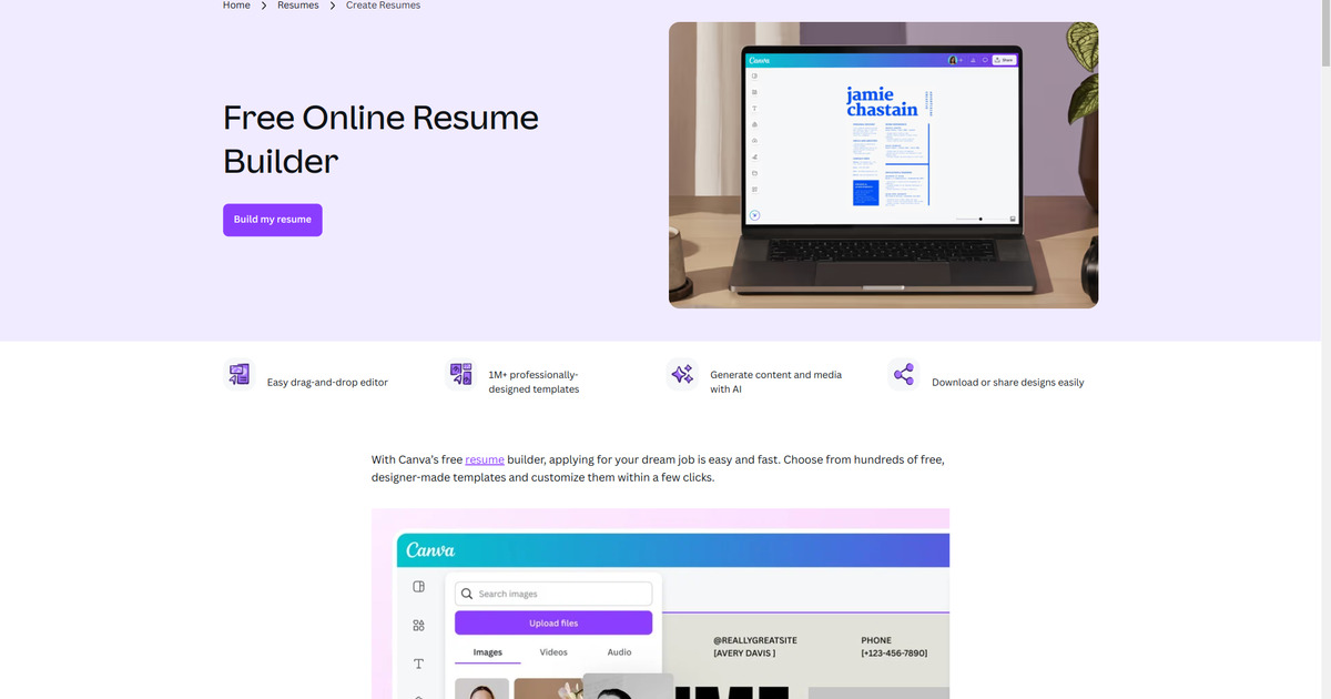 Canva Resume Builder
