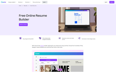 Canva Resume Builder